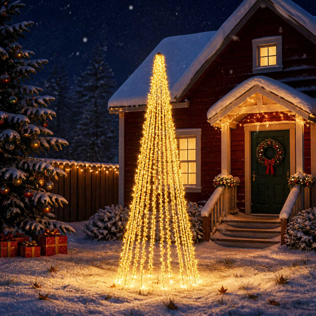 Kerstboomverlichting met 12 led's 1608 LED's Warmwit is nu te koop bij PeponiXL, paradijselijk wonen!
