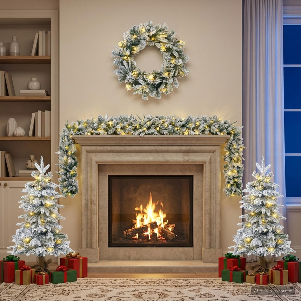 Mini-kerstbomenset 90 cm 175 LED's Warmwit PVC en PE is nu te koop bij PeponiXL, paradijselijk wonen!