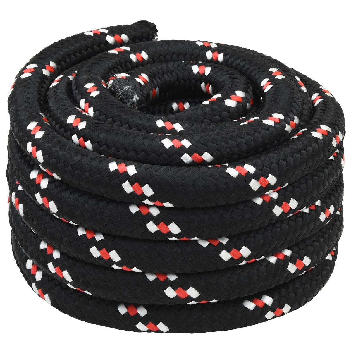 Multifunctioneel gebruikstouw 30 mm 10 m Zwart en Rood PP is nu te koop bij PeponiXL, paradijselijk wonen!