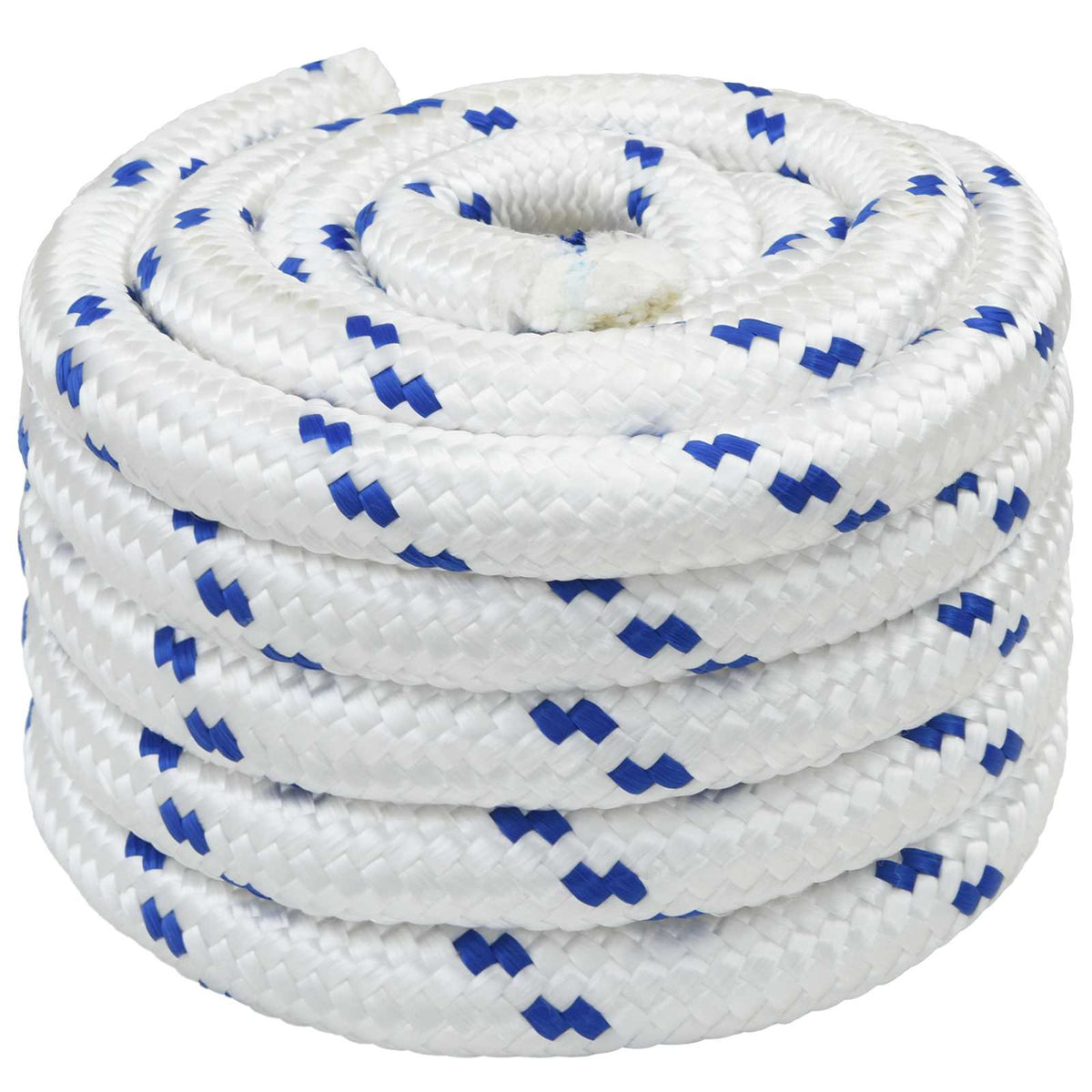 Multifunctioneel gebruikstouw 30 mm 5 m Wit en Blauw PP is nu te koop bij PeponiXL, paradijselijk wonen!