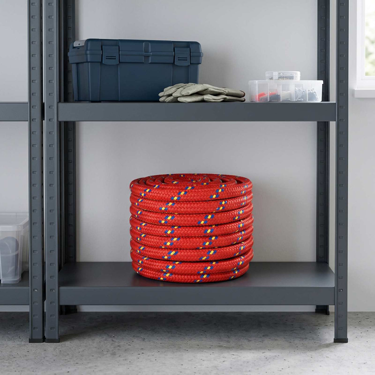 vidaXL Multifunctioneel gebruikstouw 20 mm 25 m Rood PP