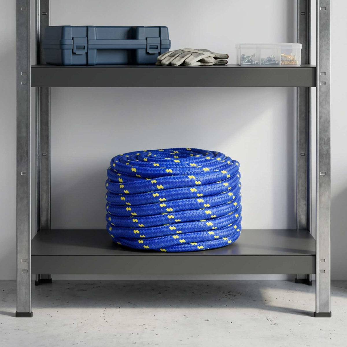vidaXL Multifunctioneel gebruikstouw 20 mm 25 m Blauw PP
