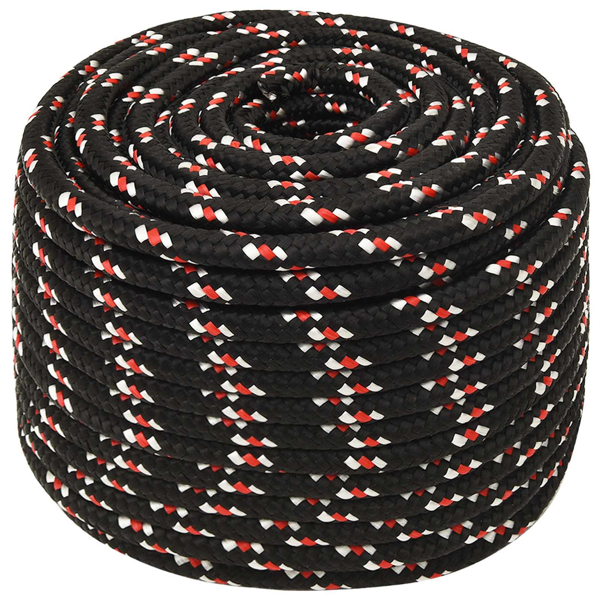Multifunctioneel gebruikstouw 12 mm 25 m Zwart en Rood PP is nu te koop bij PeponiXL, paradijselijk wonen!
