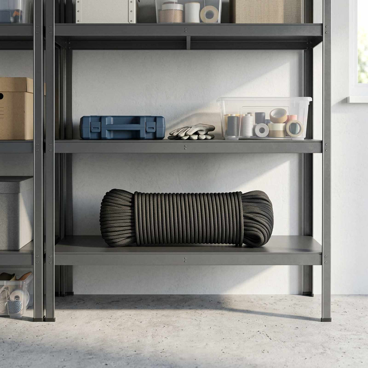 Multifunctioneel gebruikstouw 4 mm 25 m Zwart Polyester is nu te koop bij PeponiXL, paradijselijk wonen!