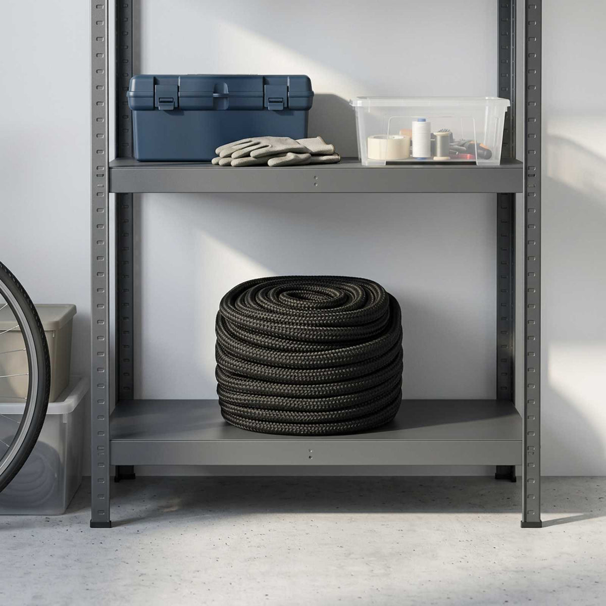 Multifunctioneel gebruikstouw 25 mm 50 m Zwart Polyester is nu te koop bij PeponiXL, paradijselijk wonen!