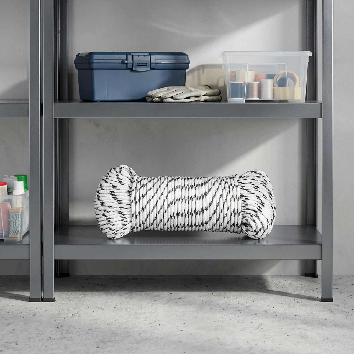 Multifunctioneel gebruikstouw 4 mm 50 m Wit Polyester is nu te koop bij PeponiXL, paradijselijk wonen!