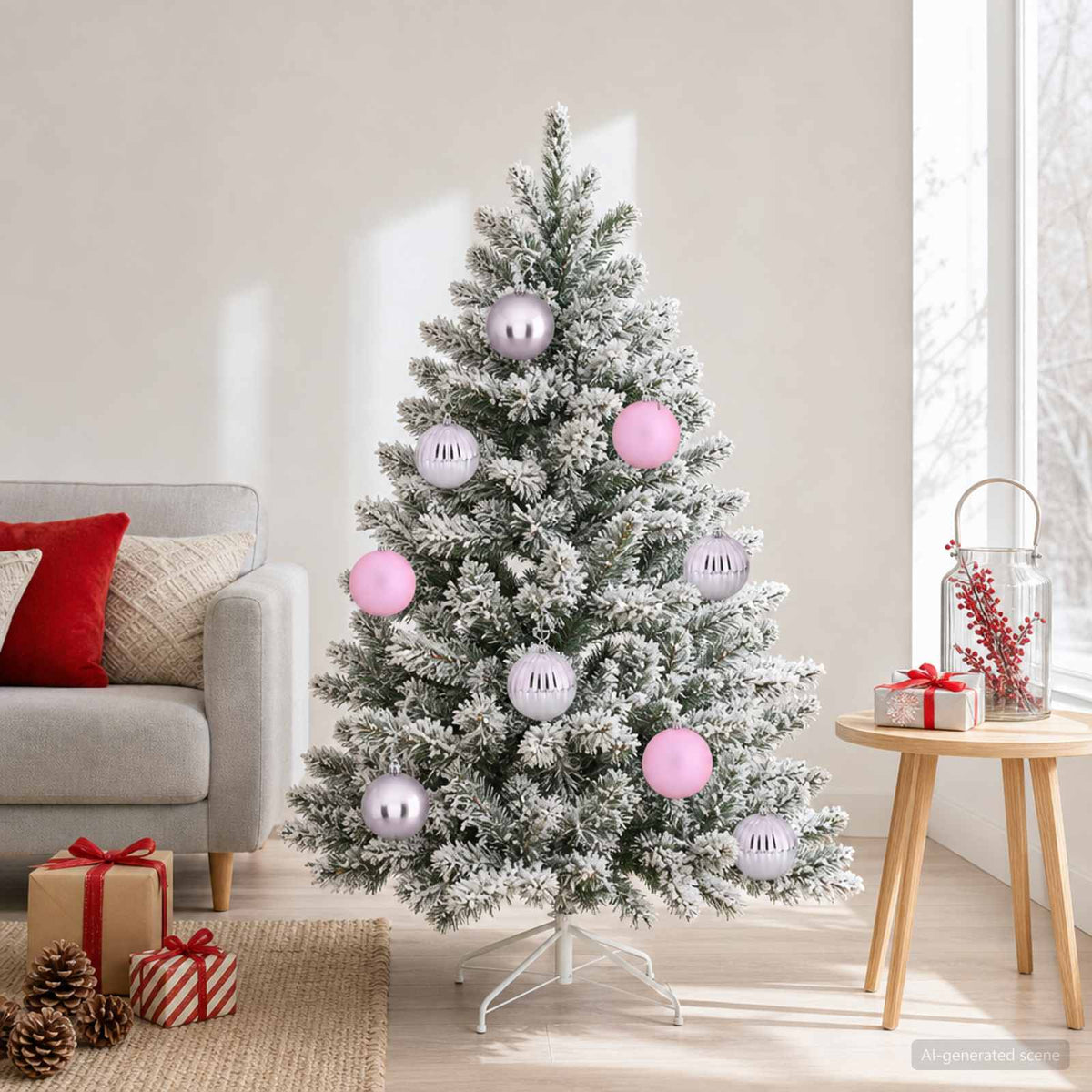 Kerstbalset XL 9 st Roze Ø 15 cm Kunststof is nu te koop bij PeponiXL, paradijselijk wonen!