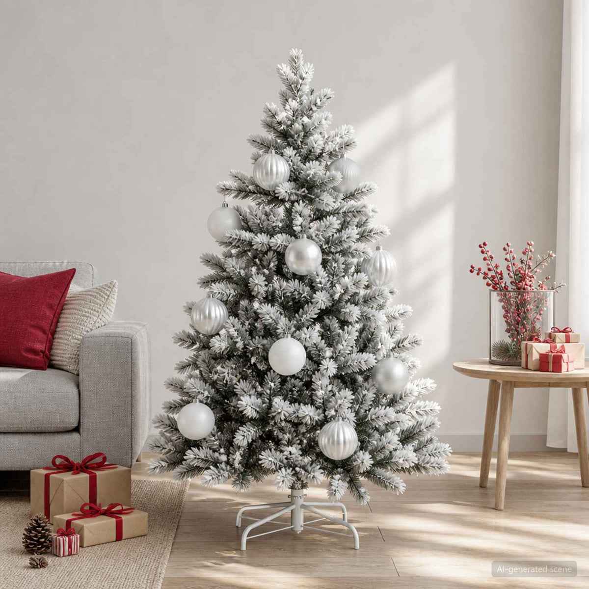 Kerstballenset XXL 3 st Wit Ø 25 cm Kunststof is nu te koop bij PeponiXL, paradijselijk wonen!
