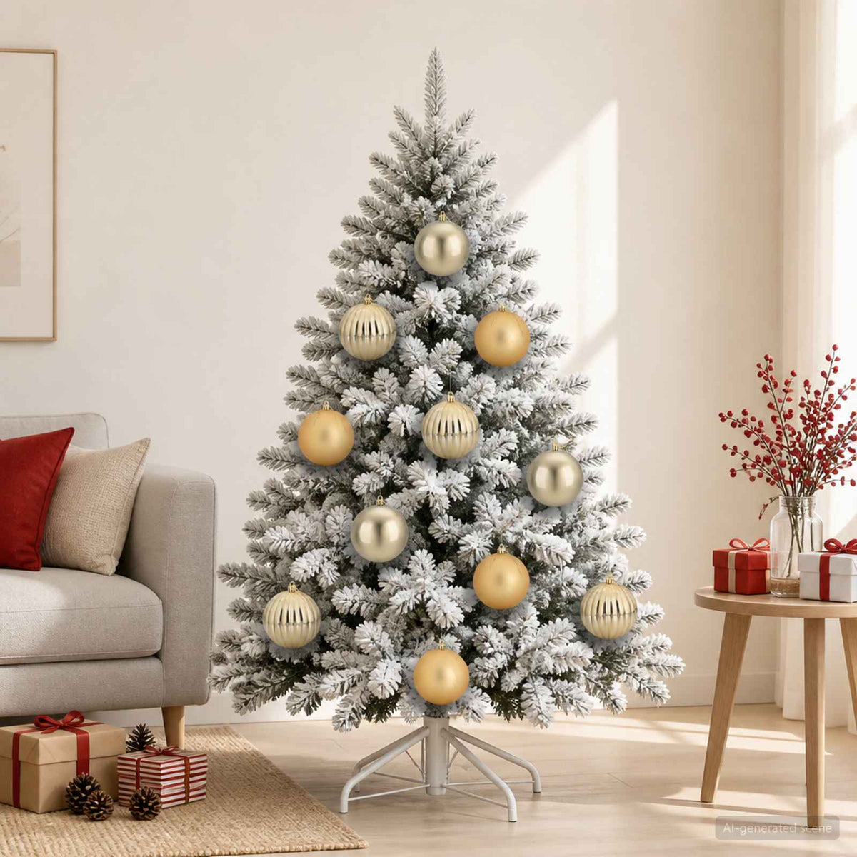 Kerstballenset XXL 3 st Goud Ø 25 cm Kunststof is nu te koop bij PeponiXL, paradijselijk wonen!