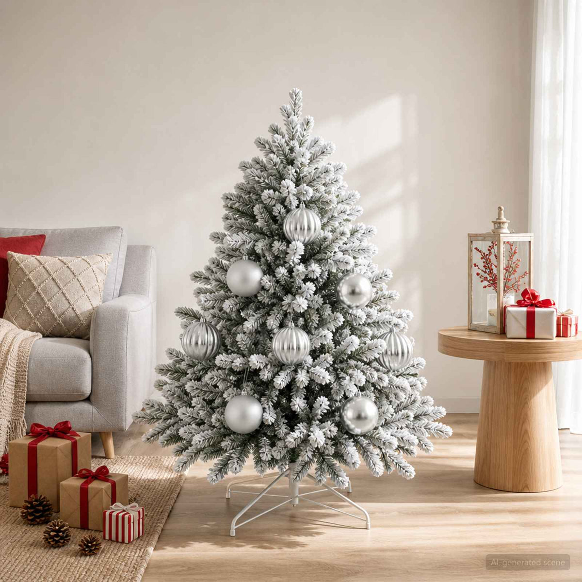 Kerstbalset XL 9 st zilver Ø 15 cm Kunststof is nu te koop bij PeponiXL, paradijselijk wonen!