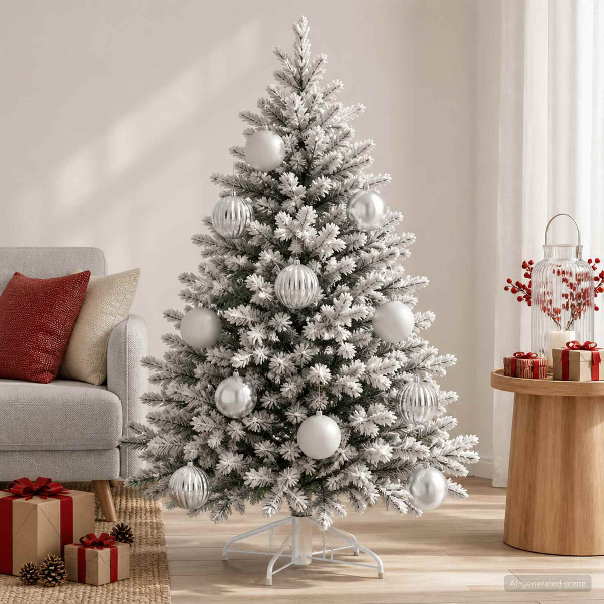 Kerstballenset XXL 3 st zilver Ø 25 cm Kunststof is nu te koop bij PeponiXL, paradijselijk wonen!