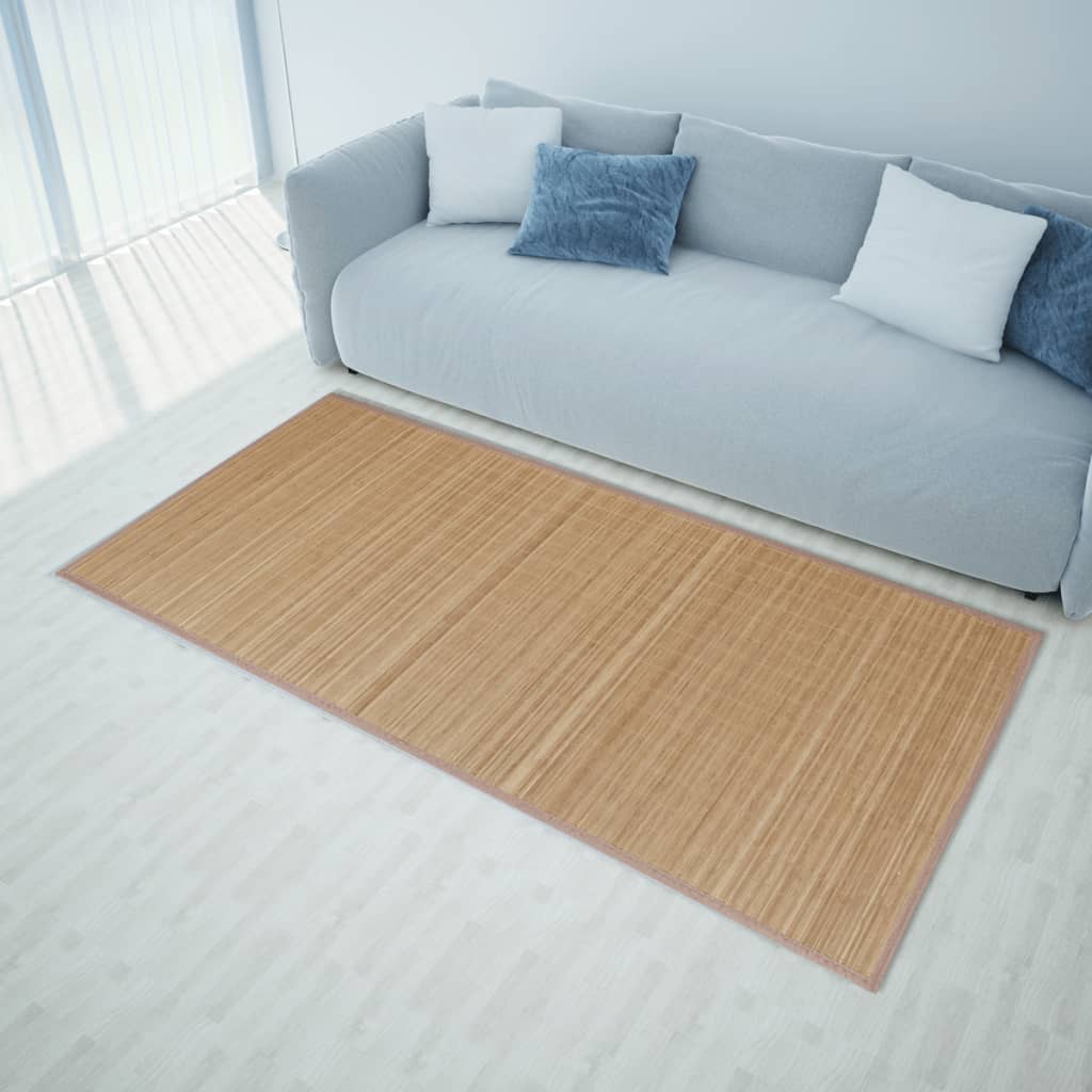 Tapijt rechthoekig 120x180 cm bamboe bruin is nu te koop bij PeponiXL, paradijselijk wonen!
