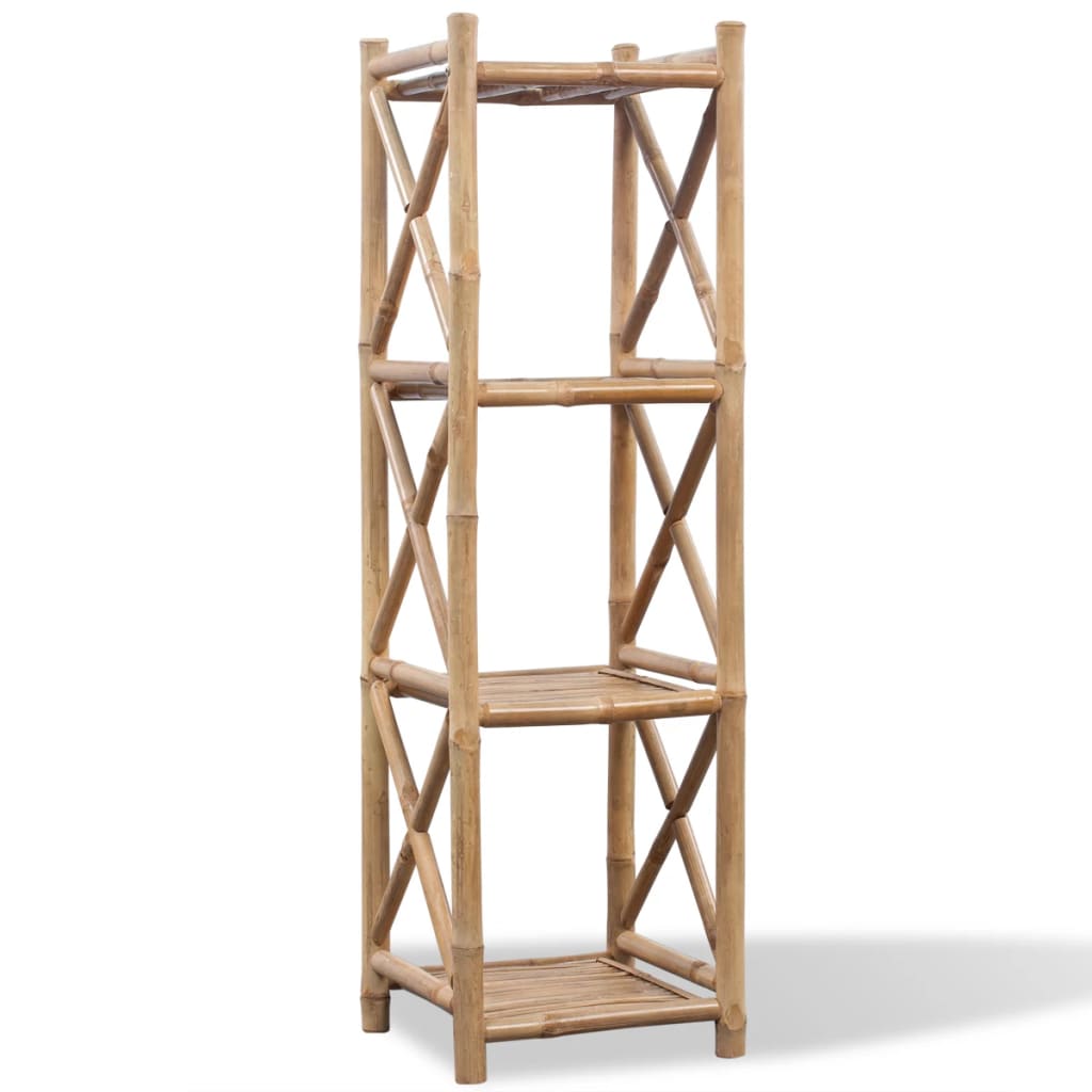 Rek 4-laags vierkant bamboe is nu te koop bij PeponiXL, paradijselijk wonen!
