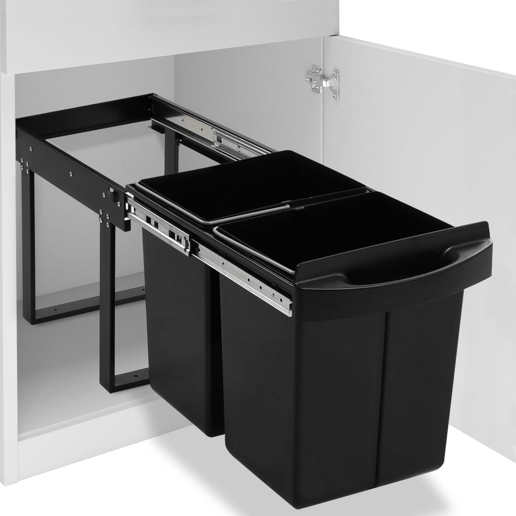 Inbouwprullenbak uittrekbaar soft-close 48 L is nu te koop bij PeponiXL, paradijselijk wonen!