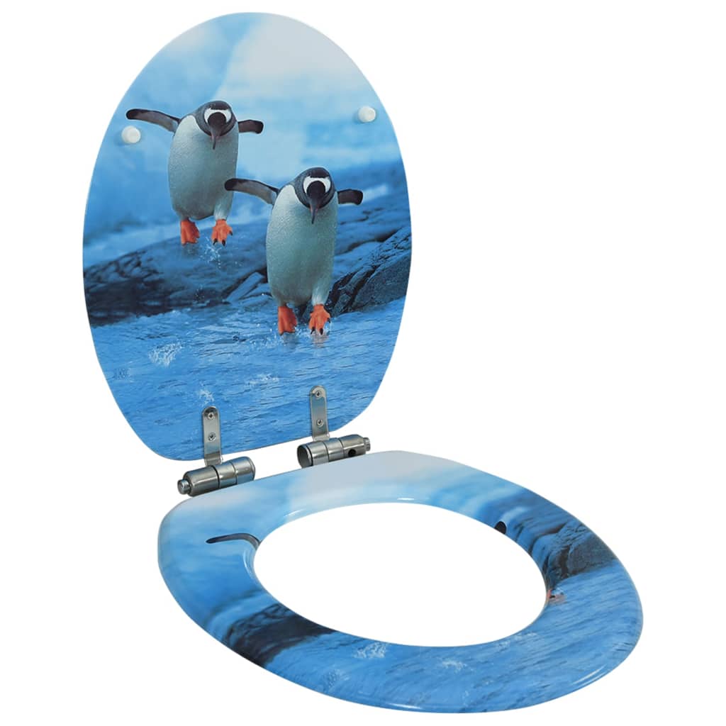 Toiletbril met soft-close deksel pinguïn MDF is nu te koop bij PeponiXL, paradijselijk wonen!