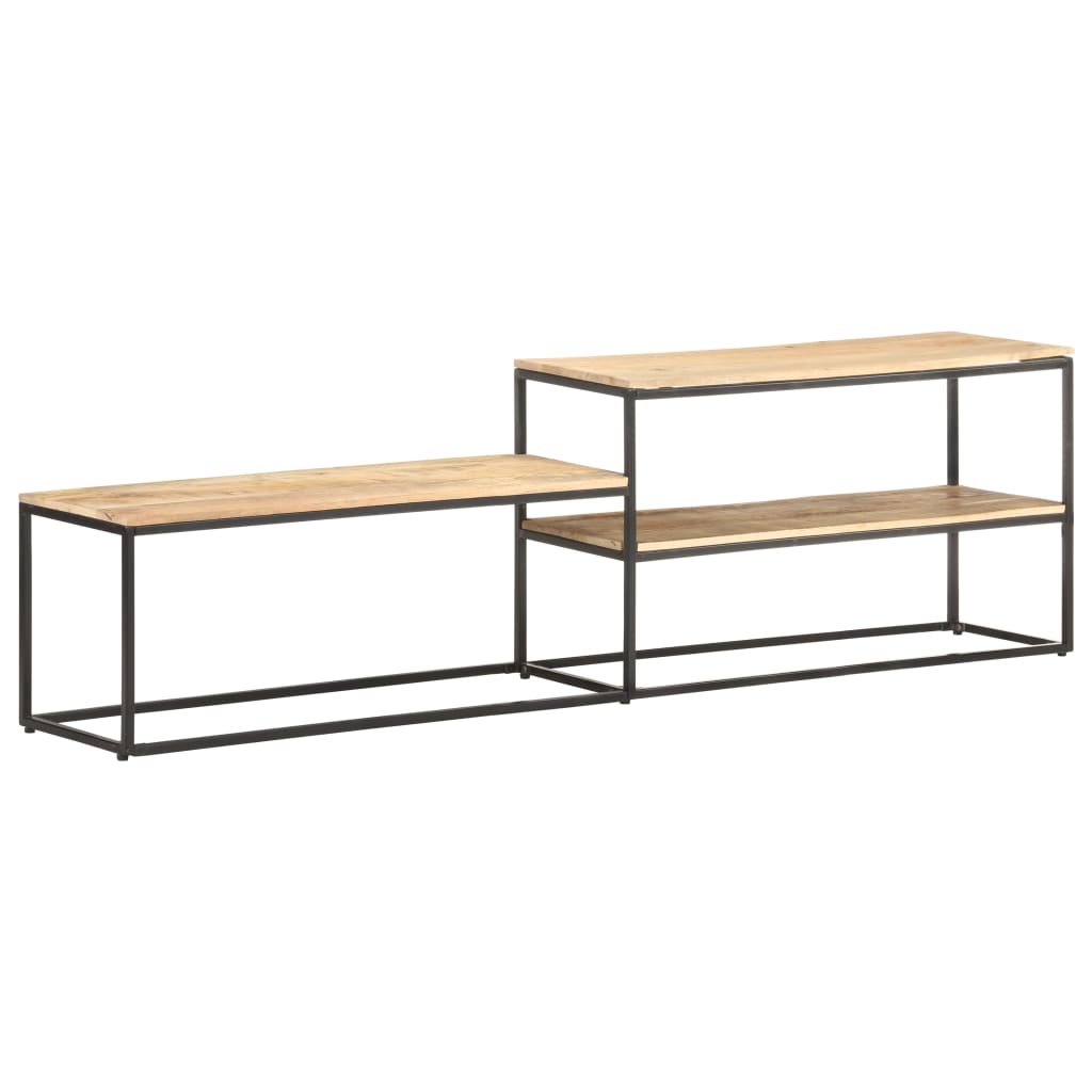 Tv-meubel 180x30x50 cm ruw mangohout is nu te koop bij PeponiXL, paradijselijk wonen!
