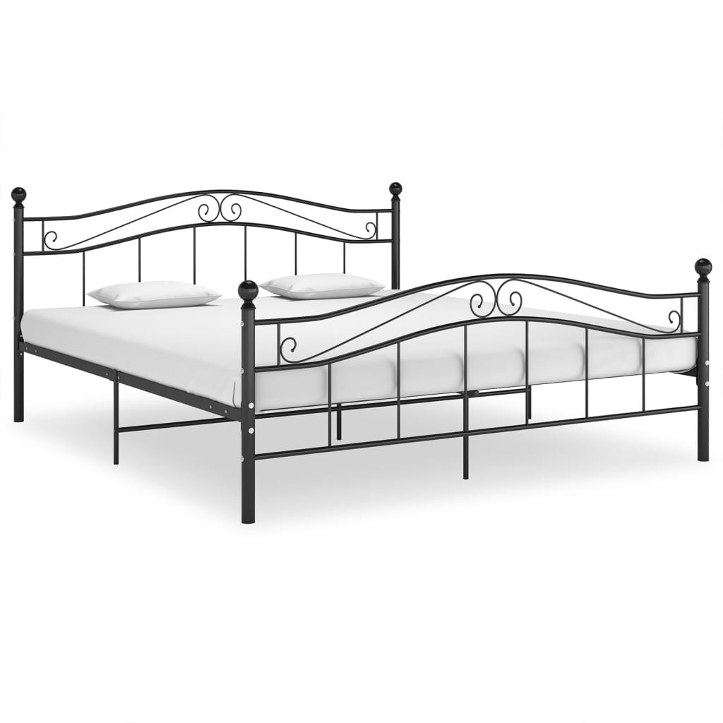 Bedframe metaal zwart 140x200 cm is nu te koop bij PeponiXL, paradijselijk wonen!