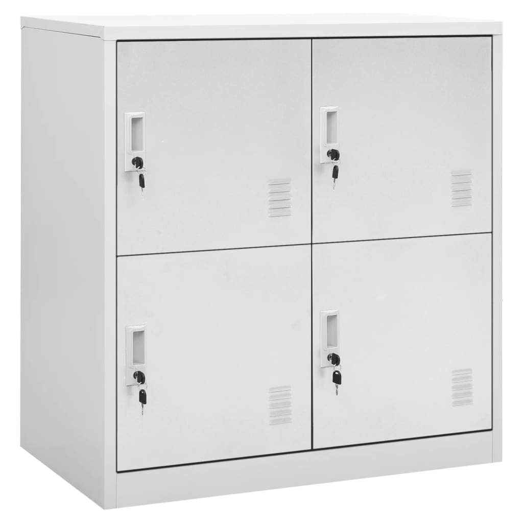 Lockerkast 90x45x92,5 cm staal lichtgrijs is nu te koop bij PeponiXL, paradijselijk wonen!