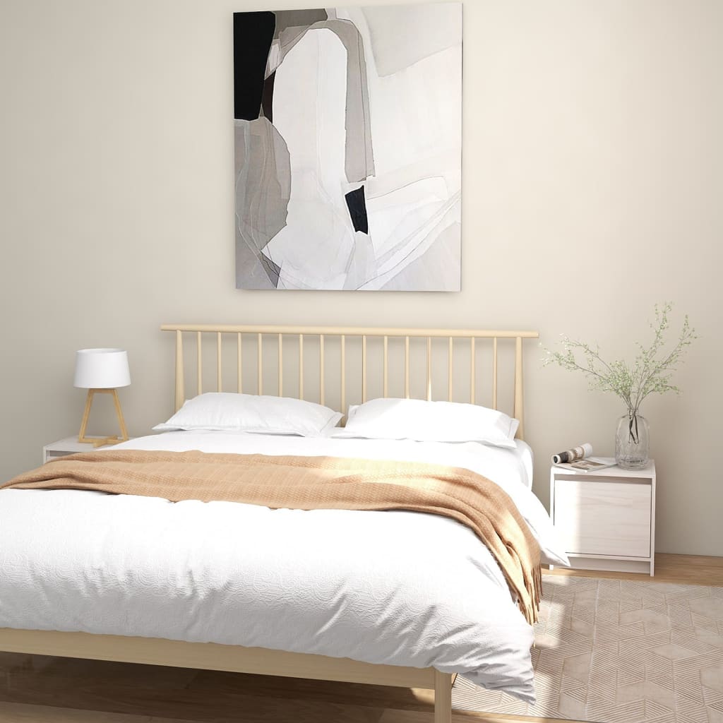 Nachtkastjes 2 st 40x30,5x40 cm massief grenenhout wit is nu te koop bij PeponiXL, paradijselijk wonen!