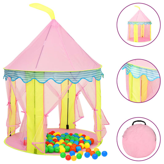 Kinderspeeltent met 250 ballen 100x100x127 cm roze is nu te koop bij PeponiXL, paradijselijk wonen!