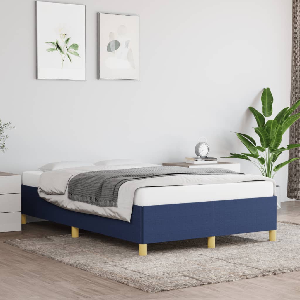 Bedframe zonder matras 120x200 cm stof blauw is nu te koop bij PeponiXL, paradijselijk wonen!