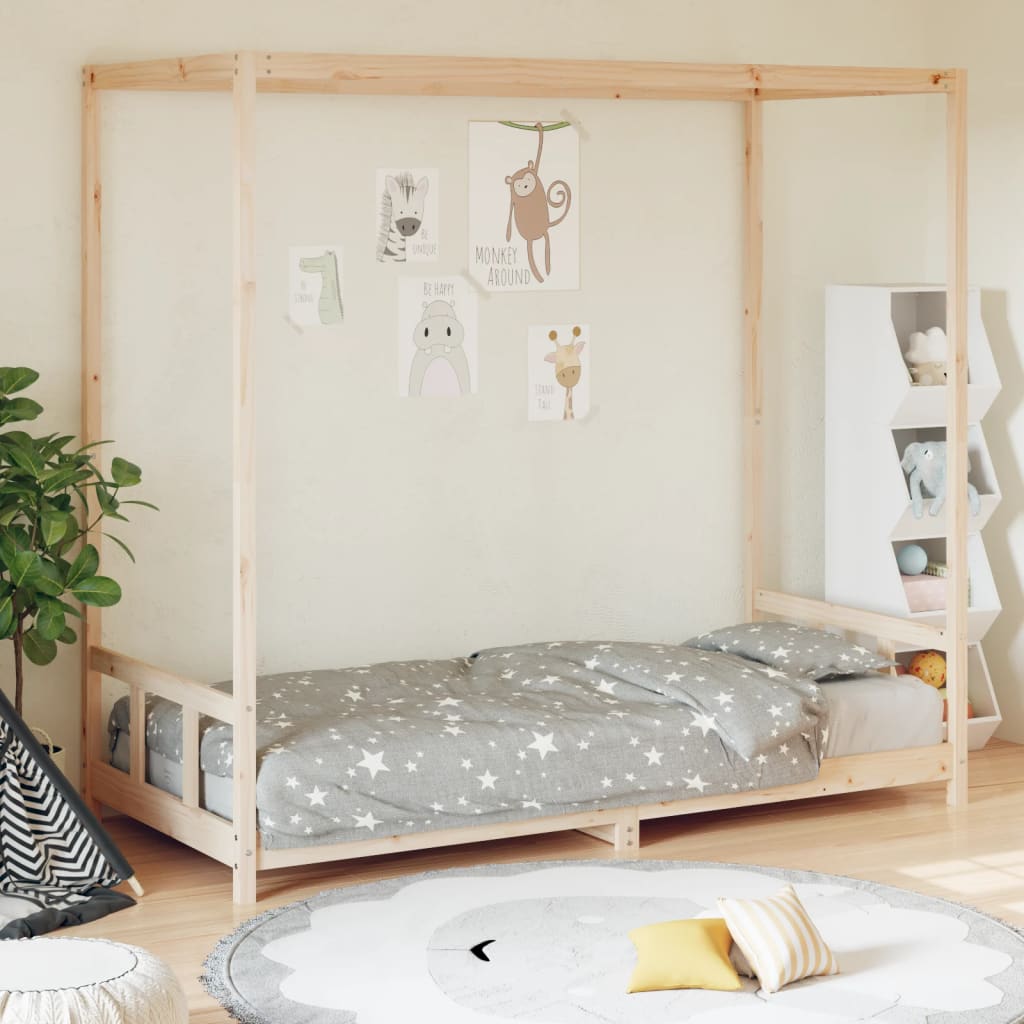 Kinderbedframe 90x190 cm massief grenenhout is nu te koop bij PeponiXL, paradijselijk wonen!
