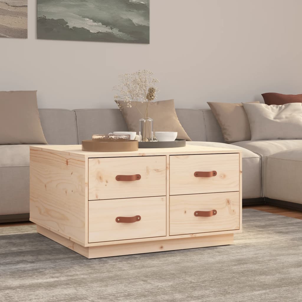 Salontafel 80x80x45 cm massief grenenhout is nu te koop bij PeponiXL, paradijselijk wonen!