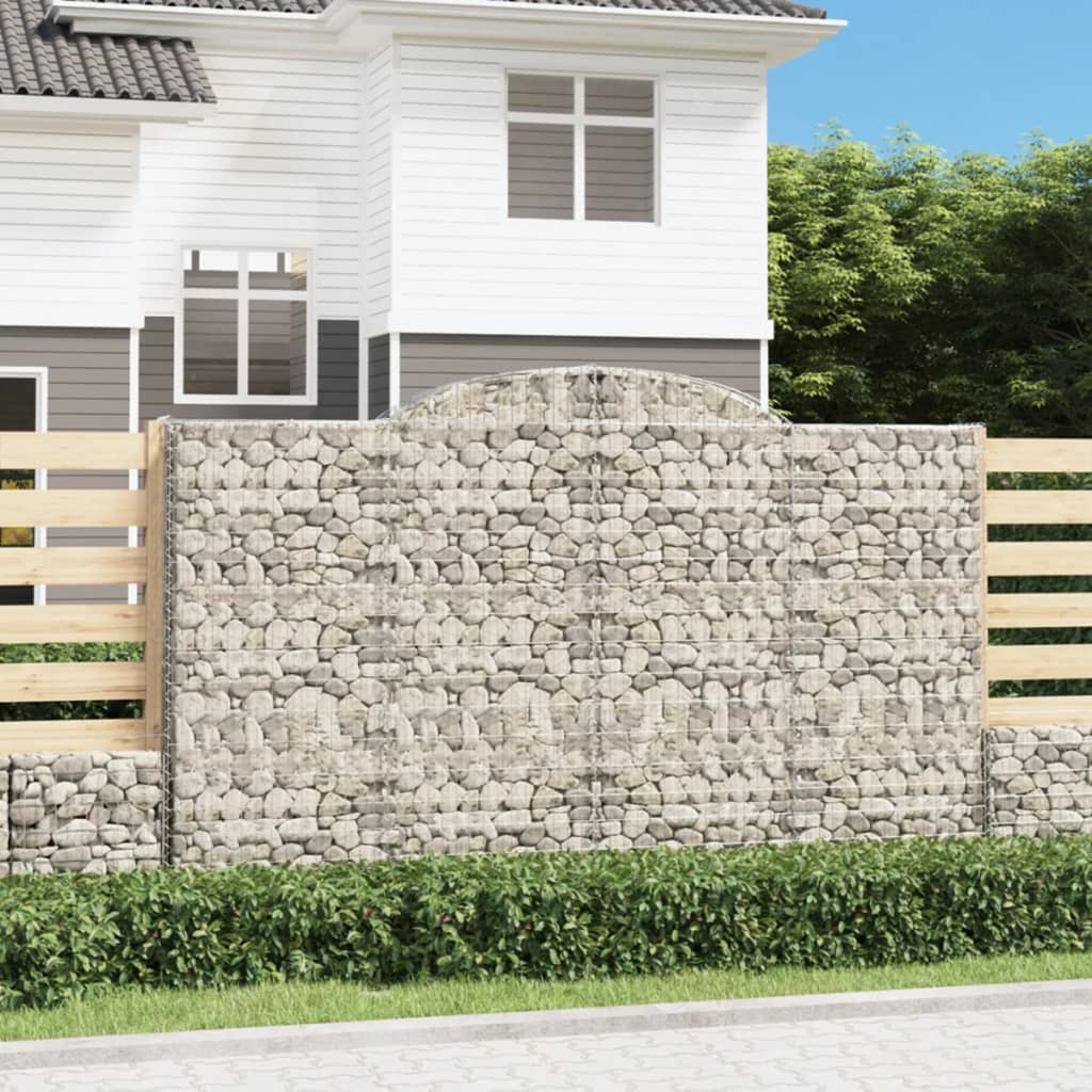 Schanskorven 3 st gewelfd 300x50x180/200 cm ijzer is nu te koop bij PeponiXL, paradijselijk wonen!