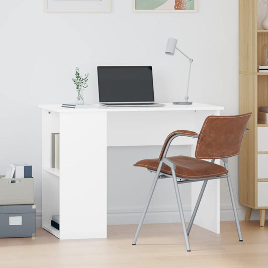 Bureau 100x55x75 cm bewerkt hout wit is nu te koop bij PeponiXL, paradijselijk wonen!