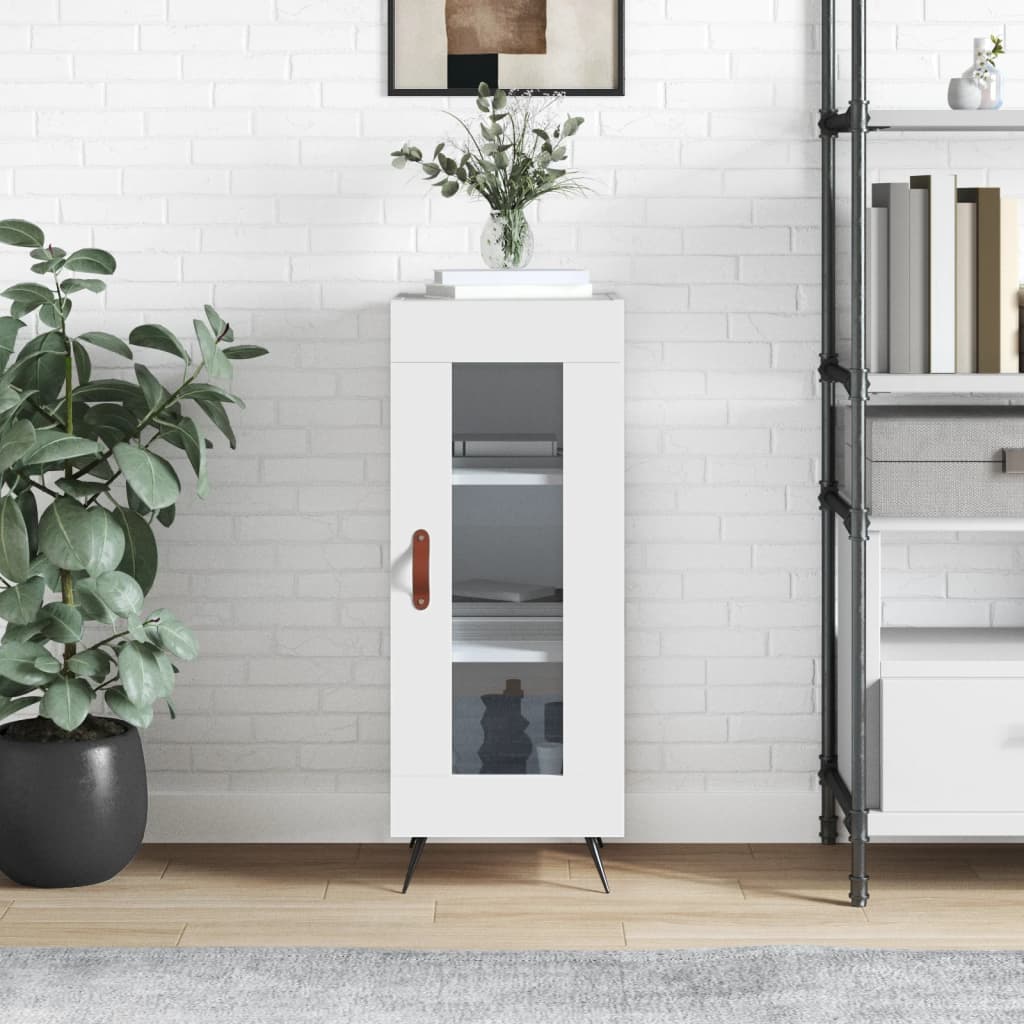 Dressoir 34,5x34x90 cm bewerkt hout wit is nu te koop bij PeponiXL, paradijselijk wonen!