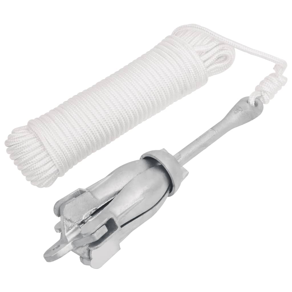 Anker met touw inklapbaar 6 kg thermisch verzinkt gietijzer is nu te koop bij PeponiXL, paradijselijk wonen!