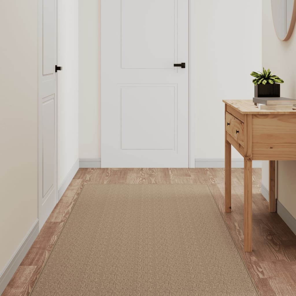 Tapijtloper 80x150 cm sisal-look zandkleurig is nu te koop bij PeponiXL, paradijselijk wonen!